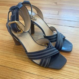 Veronica Beard - Navy Strappy Heels - Size 8.5
